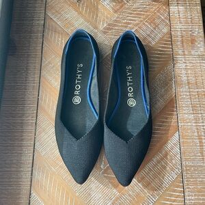Rothy's Black Women's Point Flats